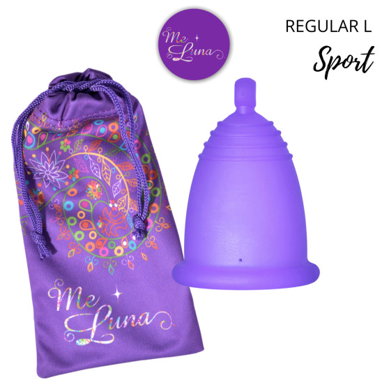 Menstruační kalíšek Me Luna Sport L s kuličkou violet (MELU074)