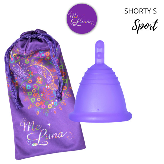 Menstruační kalíšek Me Luna Sport S Shorty se stopkou violet (MELU121)
