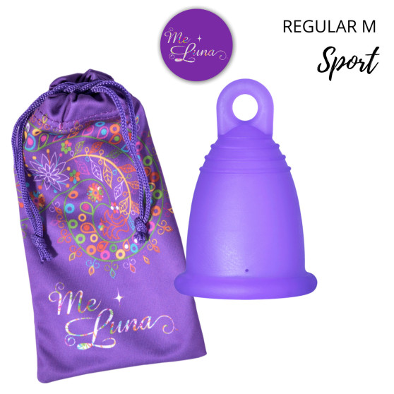 Menstruační kalíšek Me Luna Sport M s očkem violet (MELU078)