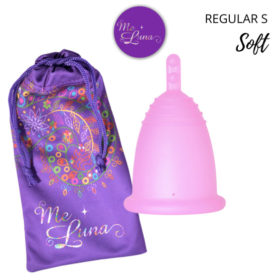 Menstruační kalíšek Me Luna Soft S se stopkou růžová (MELU018)