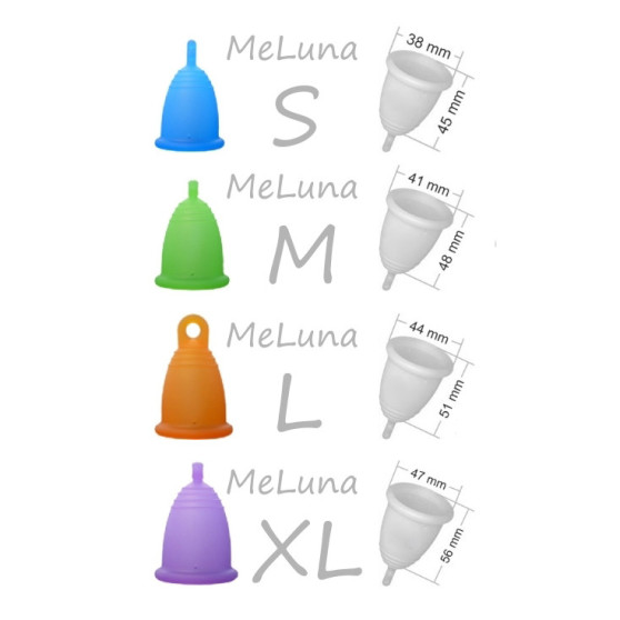 Menstruační kalíšek Me Luna Sport XL s kuličkou fuchsia (MELU128)