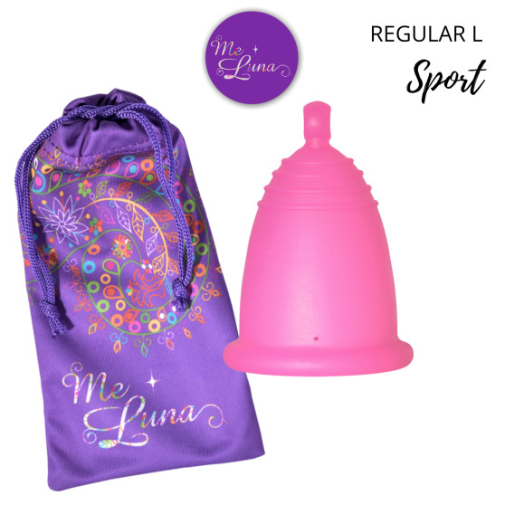 Menstruační kalíšek Me Luna Sport L s kuličkou fuchsia (MELU127)