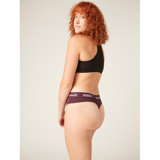 Menstruační kalhotky PUMA & Modibodi Active Thong Super Light Grape - VYBALENÉ (MODI4093GVYB)