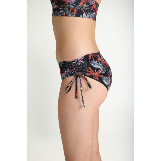 Menstruační plavky Modibodi Teen High Bikini Jungle Palm Black spodní díl - VYBALENÉ (MODI4375JPBVYB)