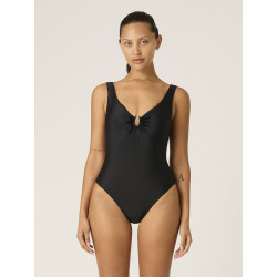 Menstruační plavky Modibodi High V Neck One Piece - VYBALENÉ (MODI4370VYB)