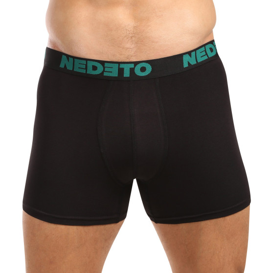 5PACK pánské boxerky Nedeto černé (5NB003)