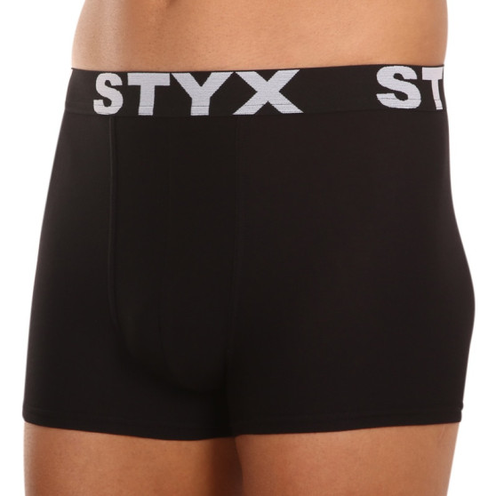 Pánské boxerky Styx sportovní guma nadrozměr černé (R960)