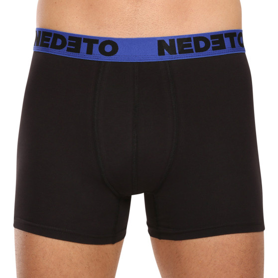 10PACK pánské boxerky Nedeto černé (10NB005)